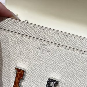 Hermes Constance To Go Wallet Handmade In Epsom Calfskin Leather Enamel Fittings Hardware I2 Nata - Image 9