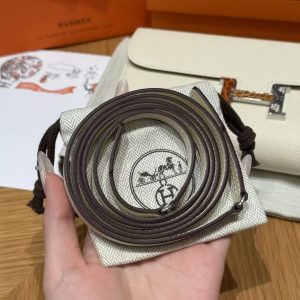 Hermes Constance To Go Wallet Handmade In Epsom Calfskin Leather Enamel Fittings Hardware I2 Nata - Image 3
