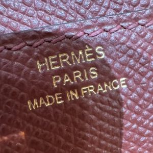 Hermes Constance To Go Wallet Handmade In Epsom Calfskin Leather Gold Hardware 55 Rouge - Image 4