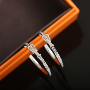 Hermes Etriviere Dangle Earrings White Gold H124505B 00 - Image 8
