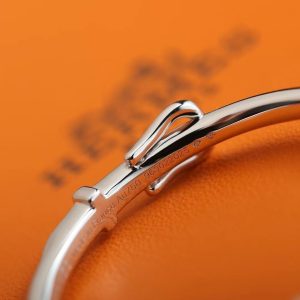 Hermes Etriviere Dangle Earrings White Gold H124505B 00 - Image 5