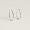 Hermes Etriviere Dangle Earrings White Gold H124505B 00