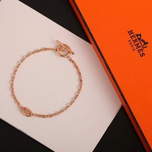Hermes Farandole Bracelet Rose Gold H119450B 00LG - Image 8