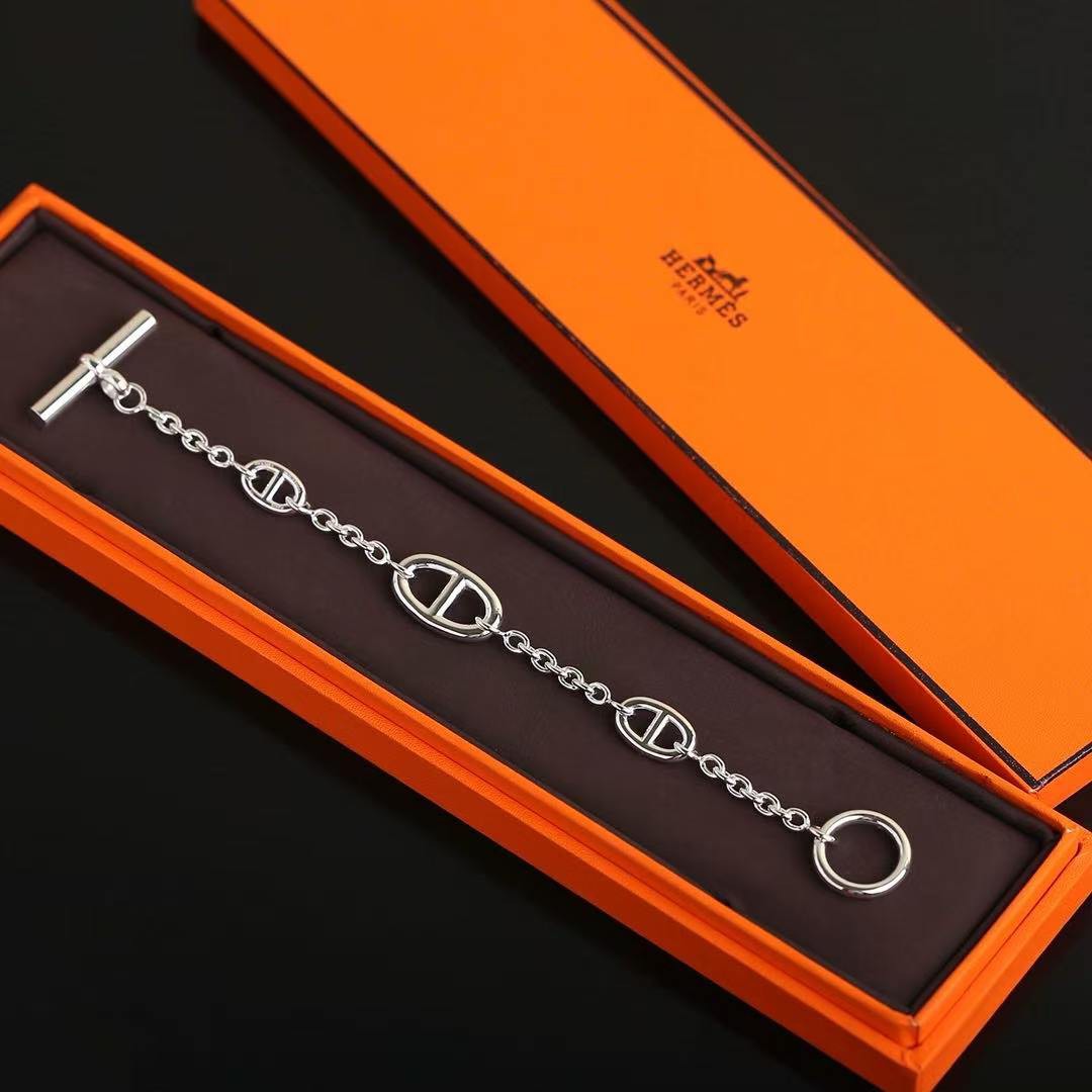 Hermes Farandole Bracelet Sterling Silver H104567B 00LG - Image 7