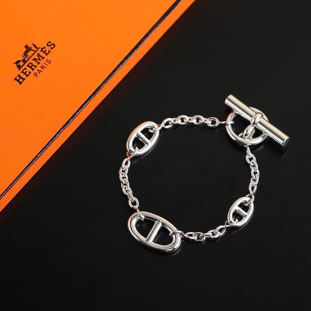 Hermes Farandole Bracelet Sterling Silver H104567B 00LG - Image 5