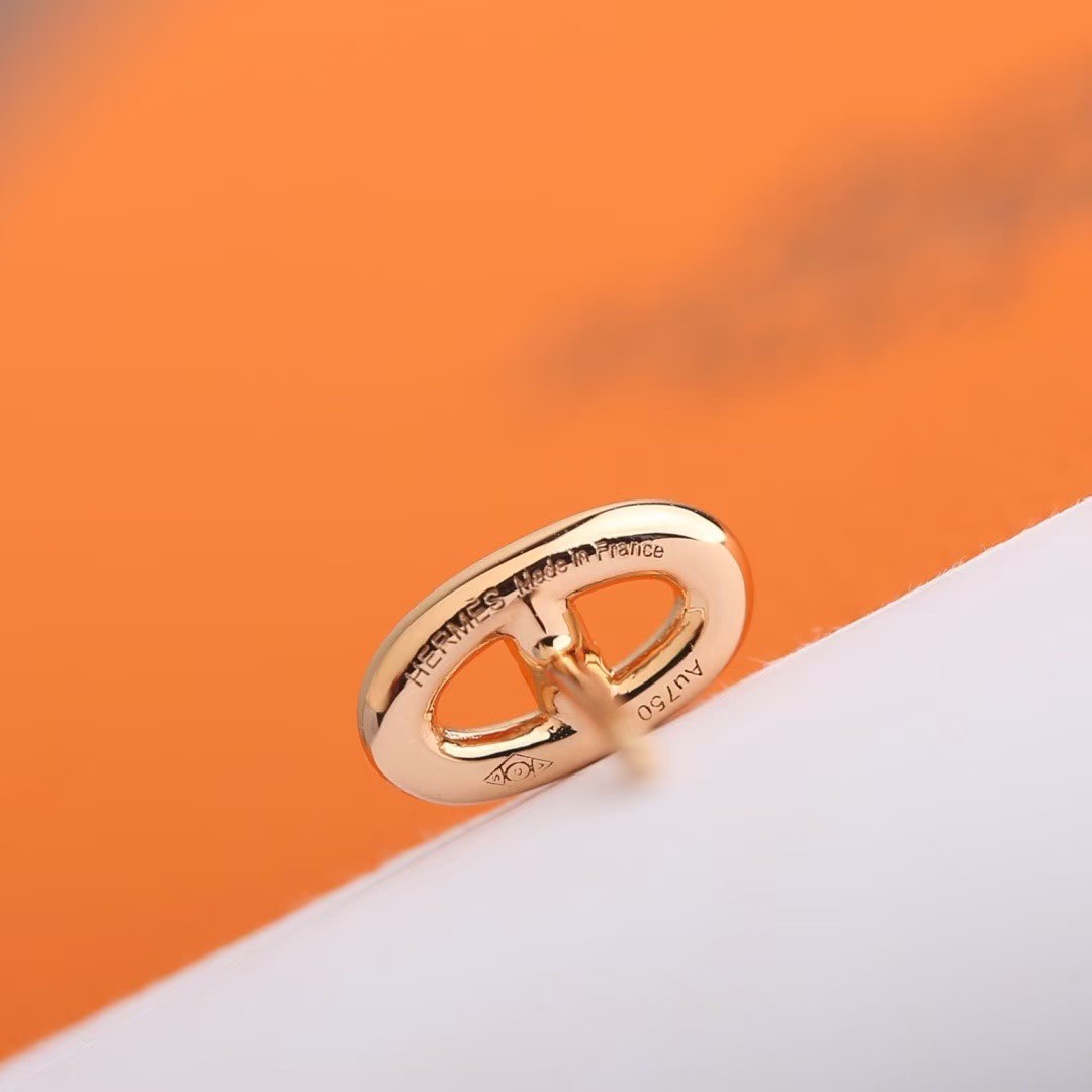 Hermes Farandole Earrings Rose Gold H113503B 00 - Image 5