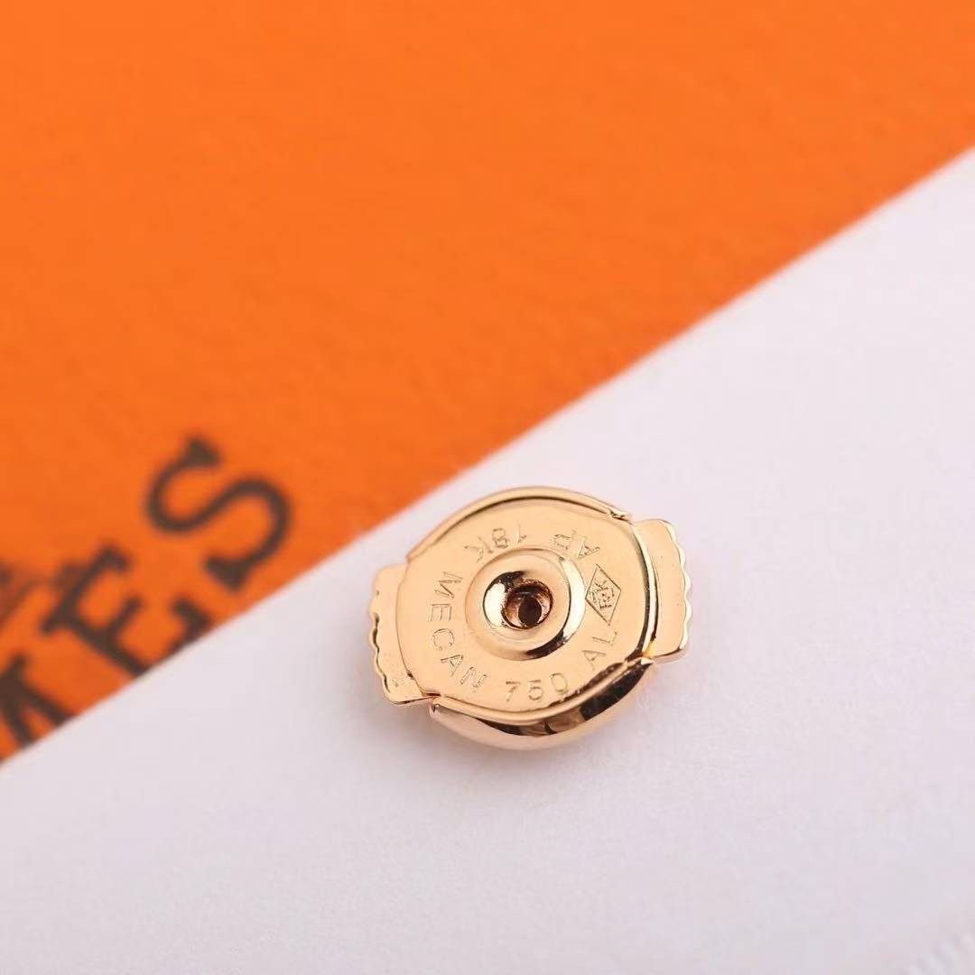Hermes Farandole Earrings Rose Gold H113503B 00 - Image 4