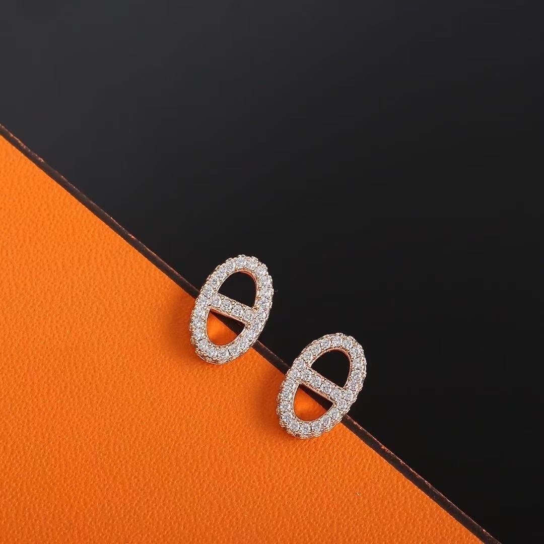 Hermes Farandole Earrings Rose Gold H221516B 00 - Image 6