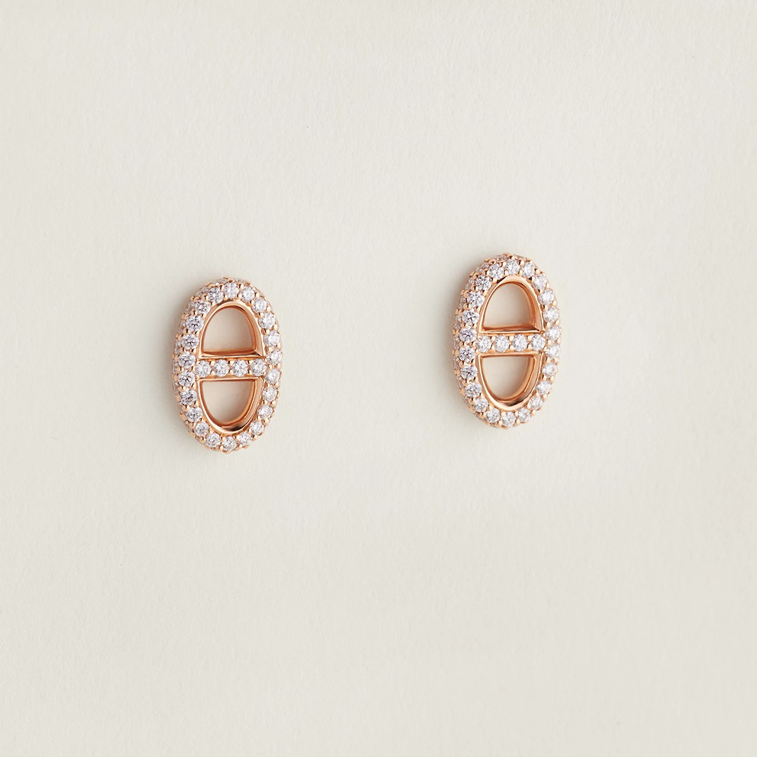 Hermes Farandole Earrings Rose Gold H221516B 00