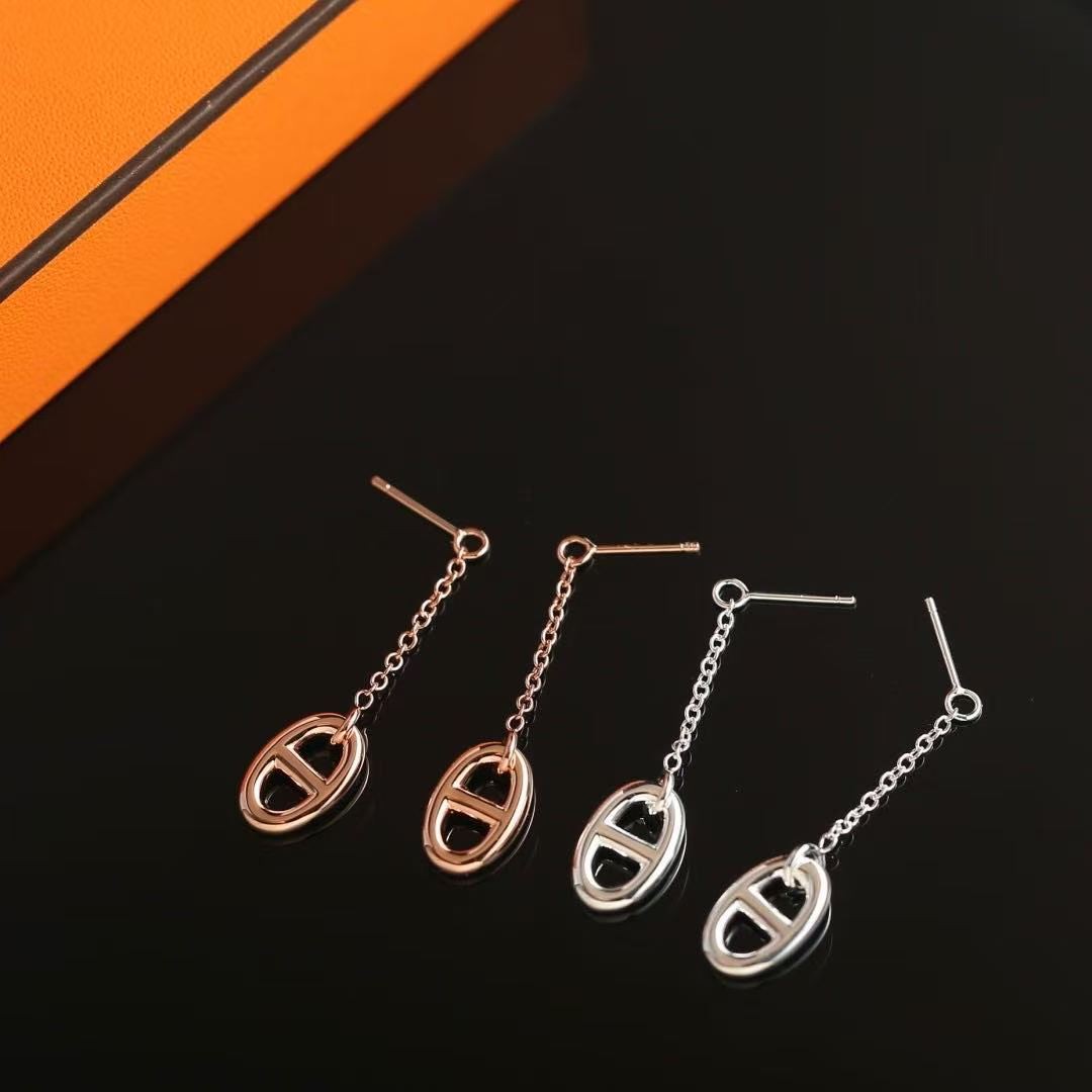 Hermes Farandole Earrings Sterling Silver H108618B 00 - Image 2