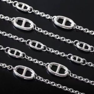 Hermes Farandole Long Necklace 160 Sterling Silver H104569B 00 - Image 7