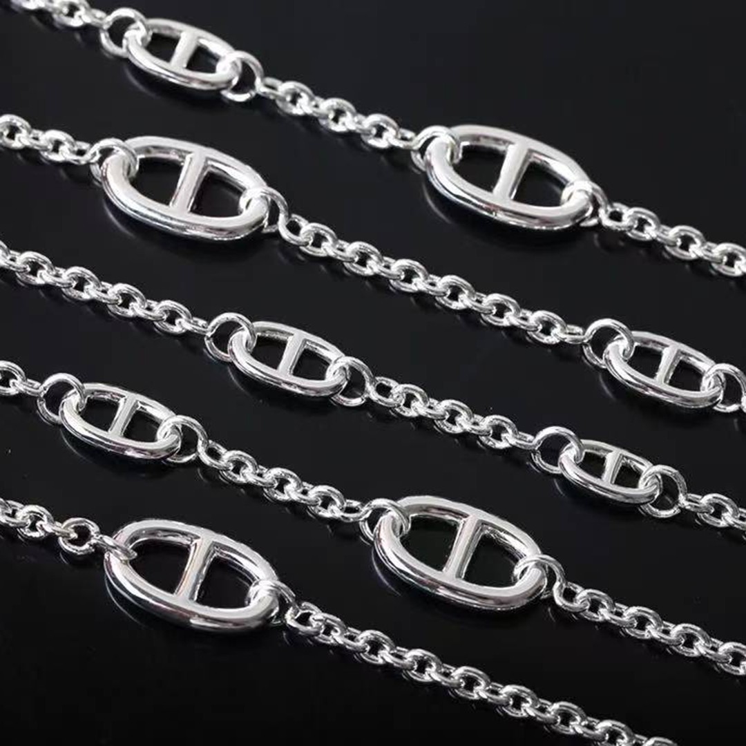 Hermes Farandole Long Necklace 160 Sterling Silver H104569B 00 - Image 7