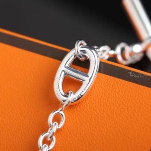 Hermes Farandole Long Necklace 160 Sterling Silver H104569B 00 - Image 6