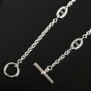 Hermes Farandole Long Necklace 80 Sterling Silver H104570B 00 - Image 6