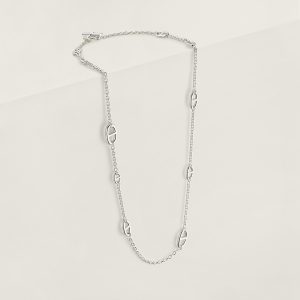Hermes Farandole Long Necklace 80 Sterling Silver H104570B 00
