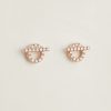 Hermes Finesse Earrings Rose Gold with Diamonds H219512B 00