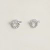 Hermes Finesse Earrings White Gold with Diamonds H219510B 00