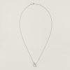 Hermes Finesse Pendant Necklace White Gold With Diamonds H219310B 00