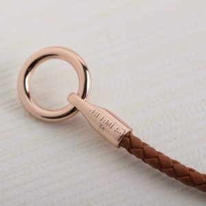 Hermes Glenan Double Tour Bracelet Yellow Gold Swift Calfskin and Metal Gold H071689F 37T2 - Image 10