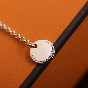 Hermès Clou d'H Pendant Necklace Rose Gold With Diamonds H223205B 0038 - Image 5