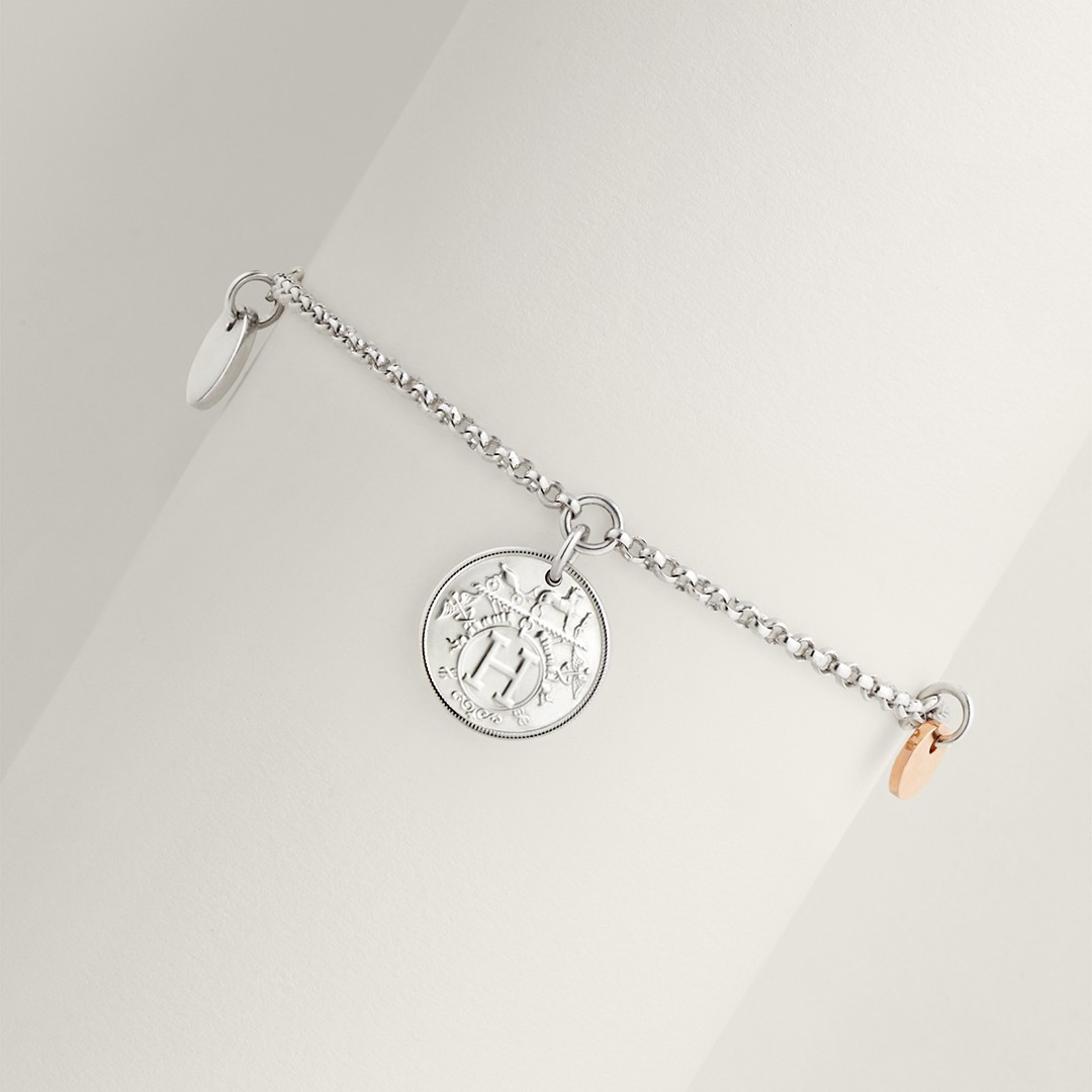 Hermès Ex-Libris Bracelet Sterling Silver H120440B 00LG