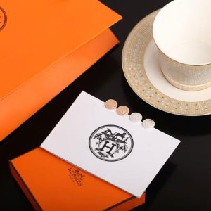 Alternative view of Hermès Ex-Libris Earrings Rose Gold H120544B 00