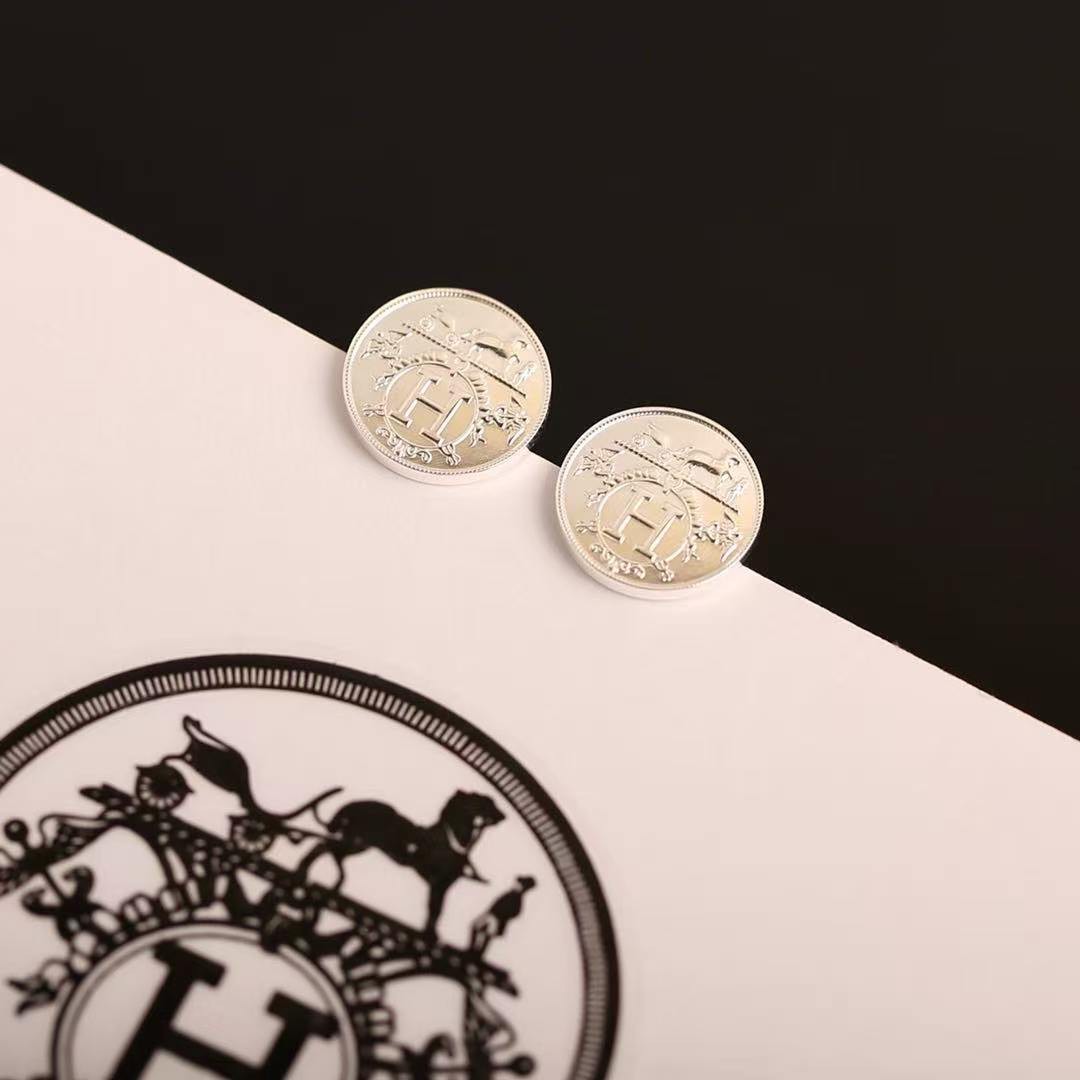 Hermès Ex-Libris Earrings Rose Gold H120544B 00 - Image 8