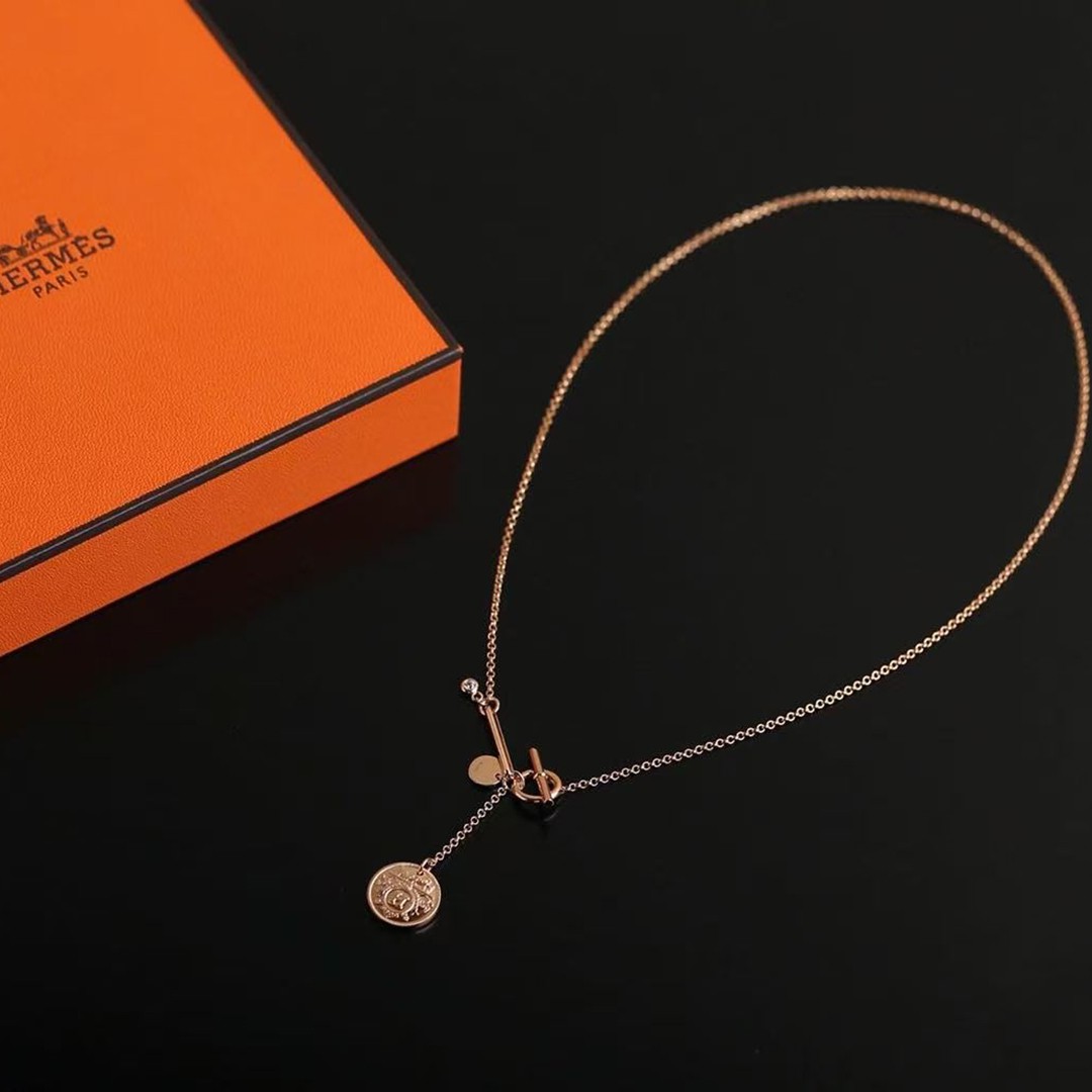 Hermès Ex-Libris Pendant Small Model Rose Gold H120344B 00 - Image 8