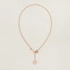Hermès Ex-Libris Pendant Small Model Rose Gold H120344B 00