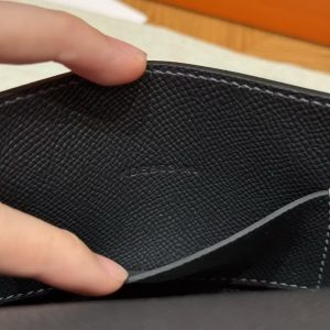 Hermes Hermèsnap Wallet Handmade In Epsom Calfskin Leather Silver Hardware 88 Graphite - Image 10