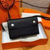 Hermes Hermèsnap Wallet Handmade In Epsom Calfskin Leather Silver Hardware 88 Graphite