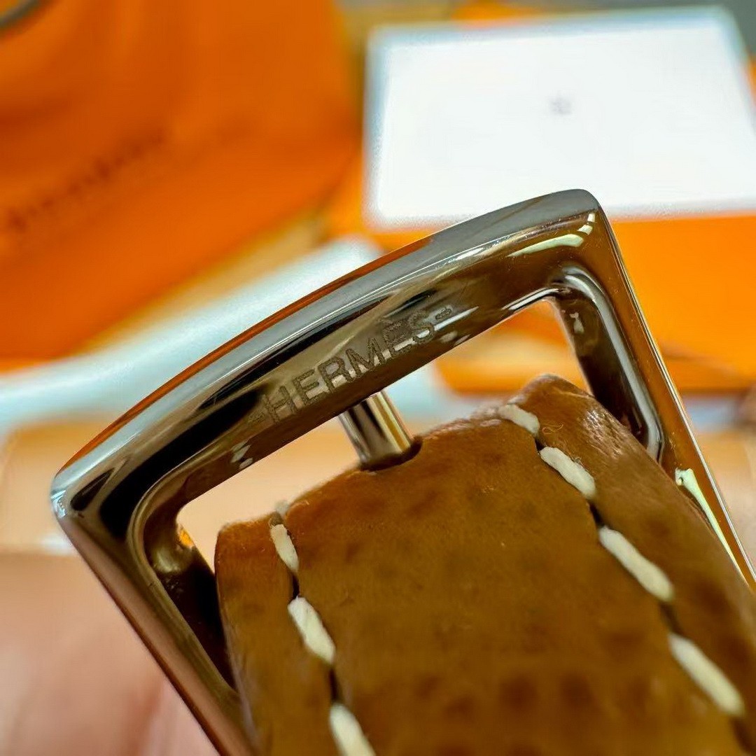 Hermes Hermèsnap Wallet Handmade In Epsom Calfskin Leather Silver Hardware ck37 Gold - Image 3