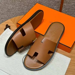 Alternative view of Hermes Izmir Sandal Men Calfskin Gold H041141ZH03395