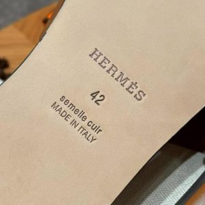 Hermes Izmir Sandal Men Calfskin Gold H041141ZH03395 - Image 11