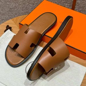 Hermes Izmir Sandal Men Calfskin Gold H041141ZH03395 - Image 10
