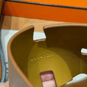 Hermes Izmir Sandal Men Calfskin Gold H041141ZH03395 - Image 7