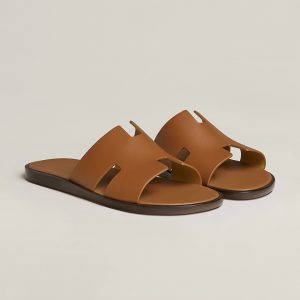 Hermes Izmir Sandal Men Calfskin Gold H041141ZH03395 - Image 3