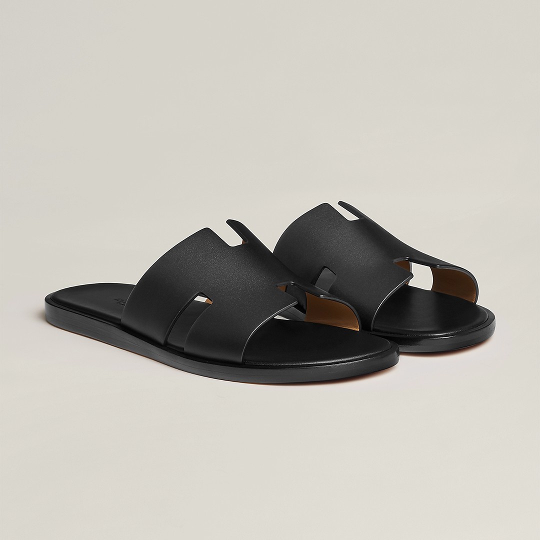 Hermes Izmir Sandal Men Calfskin Noir H041141ZH01390 - Image 13