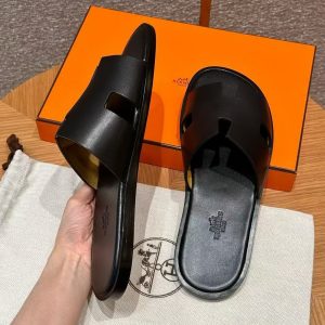 Hermes Izmir Sandal Men Calfskin Noir H041141ZH01390 - Image 5