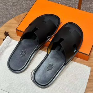 Hermes Izmir Sandal Men Calfskin Noir H041141ZH01390 - Image 3