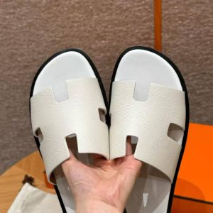 Alternative view of Hermes Izmir Sandal Men Epsom Calfskin Blanc