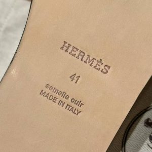 Hermes Izmir Sandal Men Epsom Calfskin Blanc - Image 10