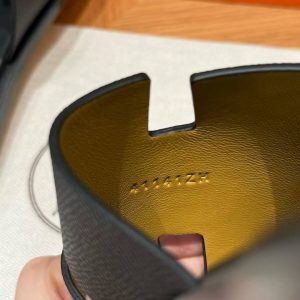 Hermes Izmir Sandal Men Epsom Calfskin Noir - Image 9