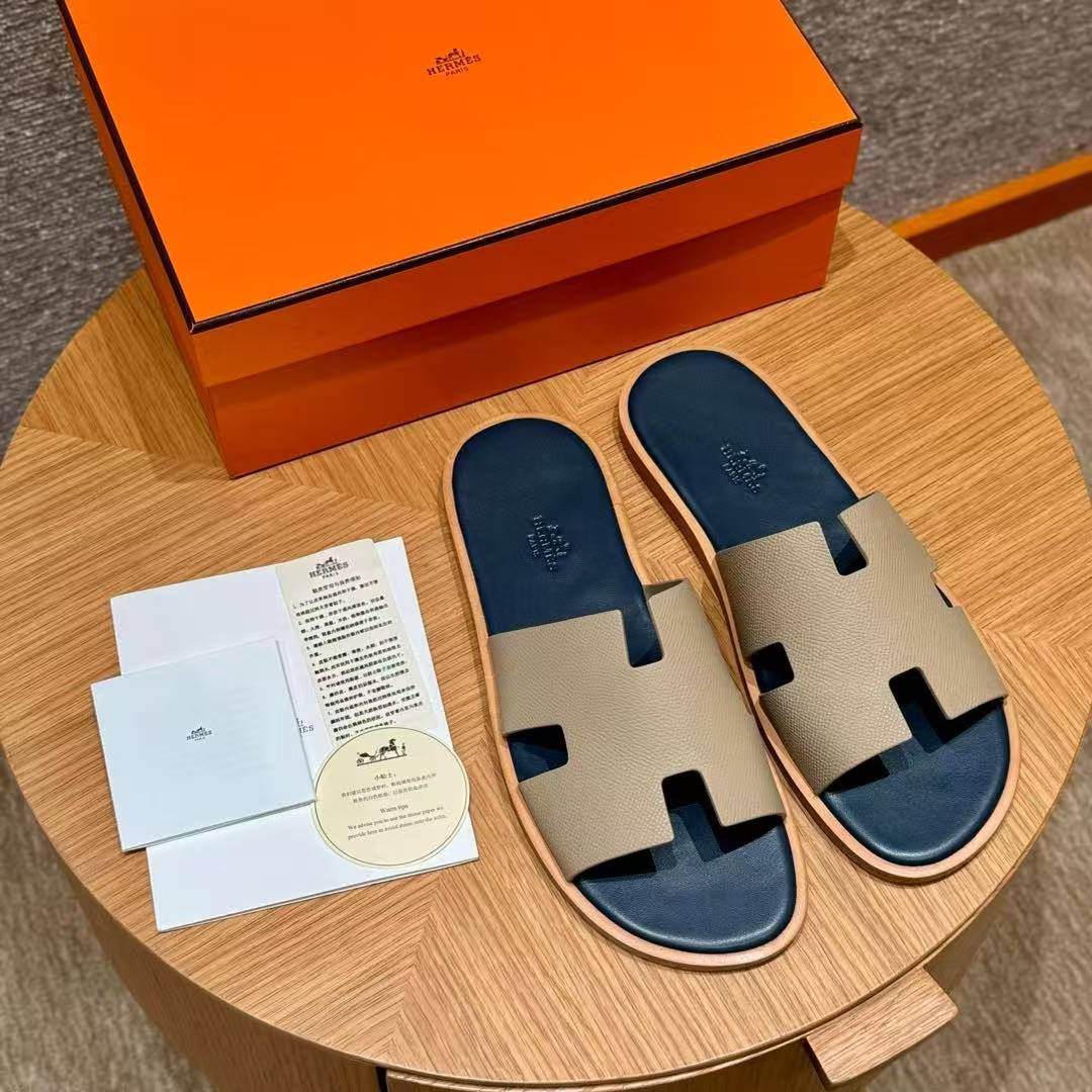 Hermes Izmir Sandal Men Epsom Calfskin S2 Trench - Image 10