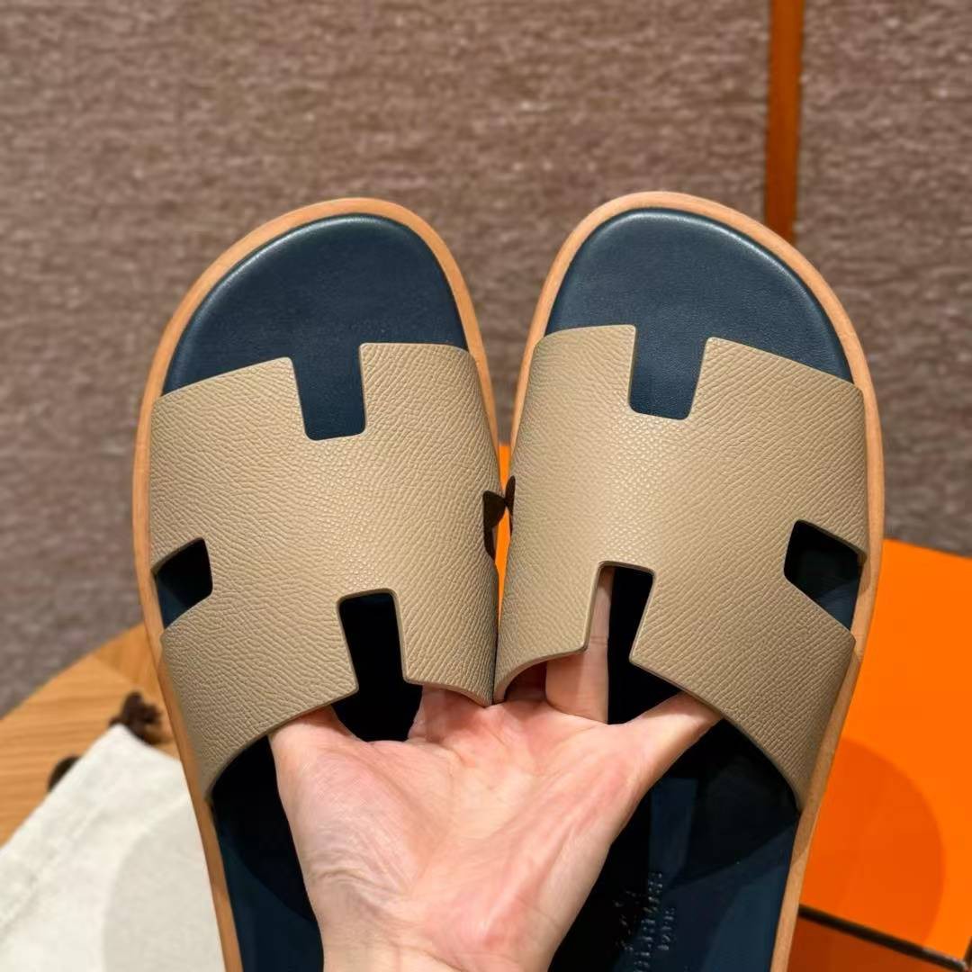 Hermes Izmir Sandal Men Epsom Calfskin S2 Trench - Image 7