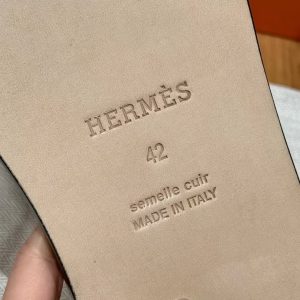 Hermes Izmir Sandal Men Epsom Calfskin S2 Trench Brown - Image 12