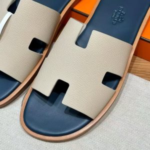 Hermes Izmir Sandal Men Epsom Calfskin ck10 Craie - Image 5