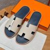Hermes Izmir Sandal Men Epsom Calfskin ck10 Craie