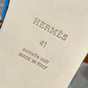 Hermes Izmir Sandal Men Matte Mississippiensis Alligator Bleu Floride - Image 6