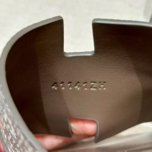 Hermes Izmir Sandal Men Natura Lizard Himalaya - Image 8